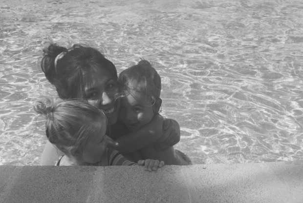 Fun in the pool - Mummy and Boo