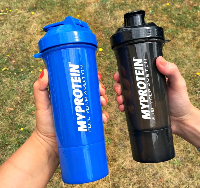 My Protein on the go with Smartshake Slim Shaker