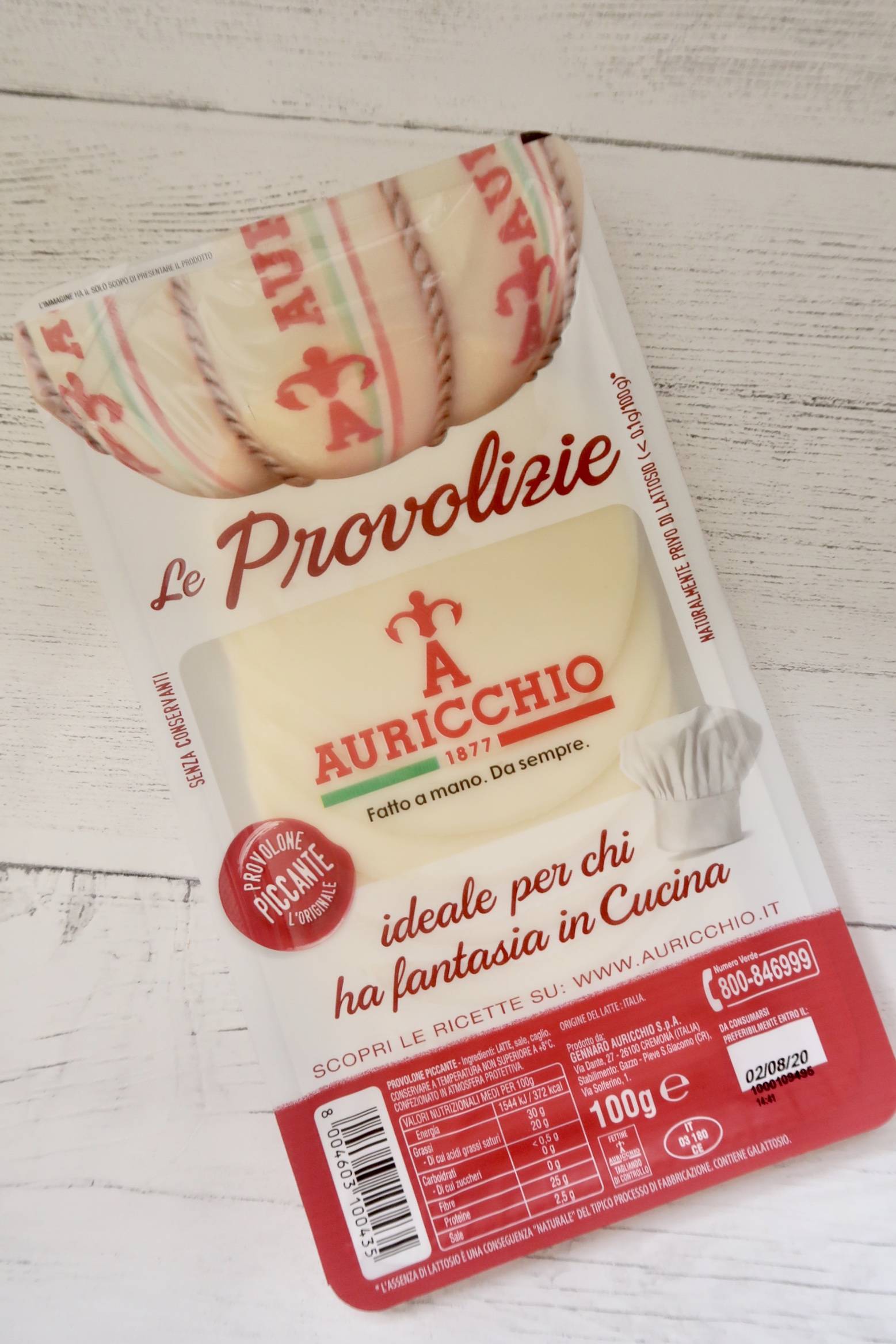 packet of Italian sliced cheese